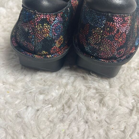 Alegria Dan-288 Lace Up leather multi color floral Clogs.EUR SZ36 - Picture 2 of 9